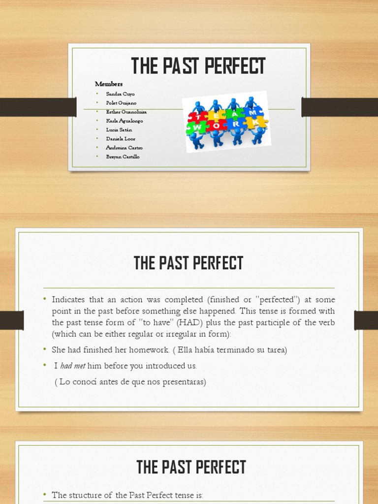 The Past Perfect | PDF