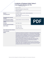 Journal of The Institution of Engineers (India) : Series A: Reinforcing Sub Grade Soil Using Jute Fibre