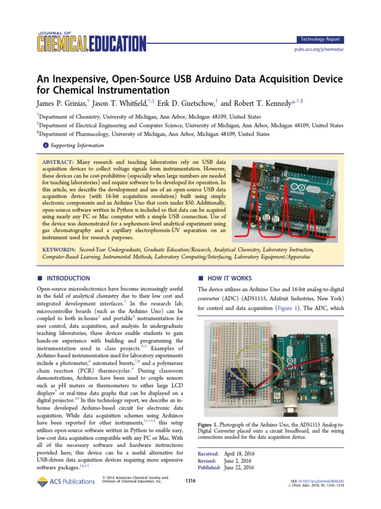 An Inexpensive, OpenSource USB Arduino Data Acquisition Device For