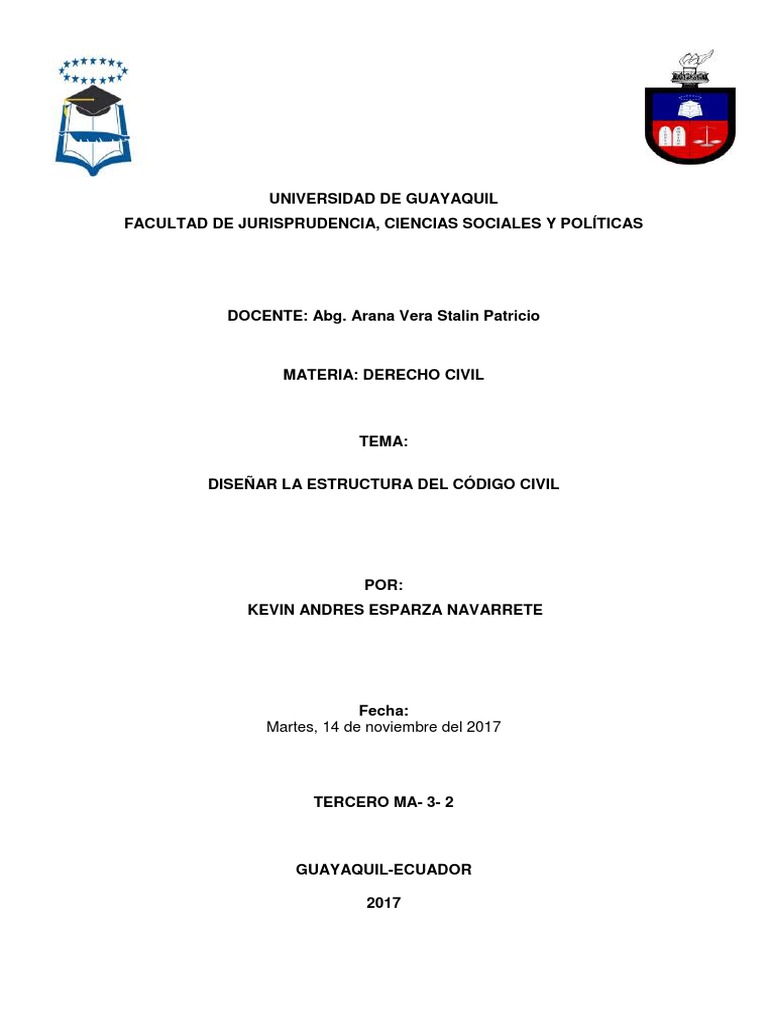 Codigo Civil Ecuatoriano | PDF | Ética legal | Instituciones sociales