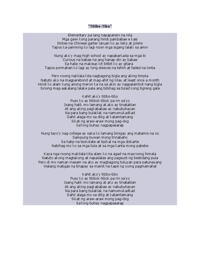 Titibo | PDF