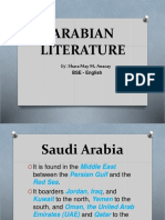 Arabian Literature: Shara May M. Anacay