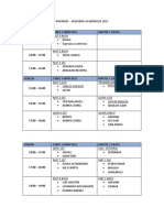 Horarios Asesorias 2017