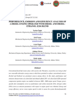 Performance Emission and Efficiency Analysis