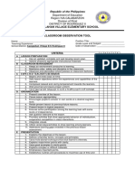 Classroom Observation Tool