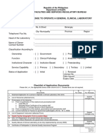 Application Form Clinical Laboratory PDF