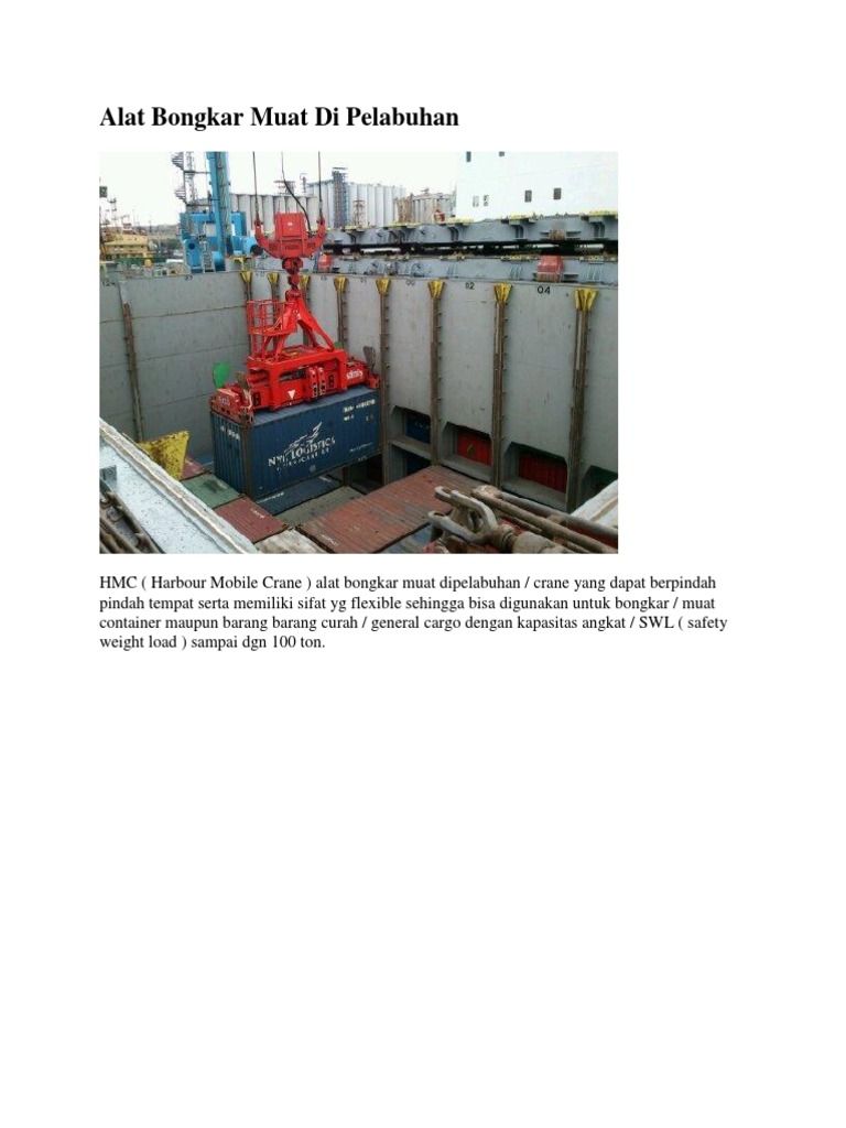 Alat Bongkar Muat Pelabuhan | PDF