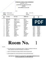 Room No. 1: Professional Regulation Commission