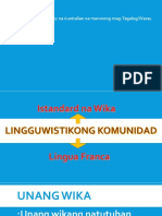 LK Unang Wika at Ikalawang Wika