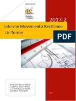 Informe_Movimiento Rectilineo Uniforme