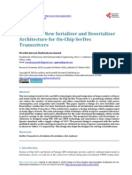 Design of A New Serializer and Deserializer Architecture For On-Chip Serdes Transceivers