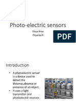 Photo-Electric Sensors: Divya Priya Priyanka R