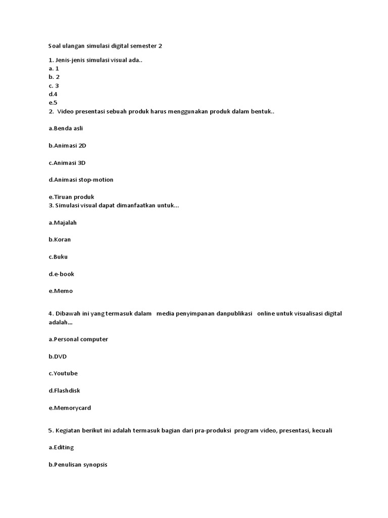 31++ Latihan soal simdig kelas 10 semester 2 ideas