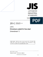 JIS G 3315-2008 Amd 1-2009