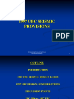 1997 Ubc Seismic Provisions - Final