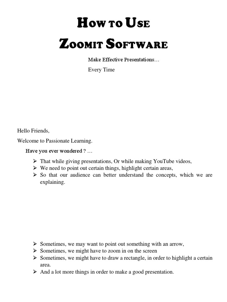 How To Use Zoomit PDF Control Key Computing And Information