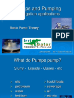Pumps and Pumping: in Irrigation Applications