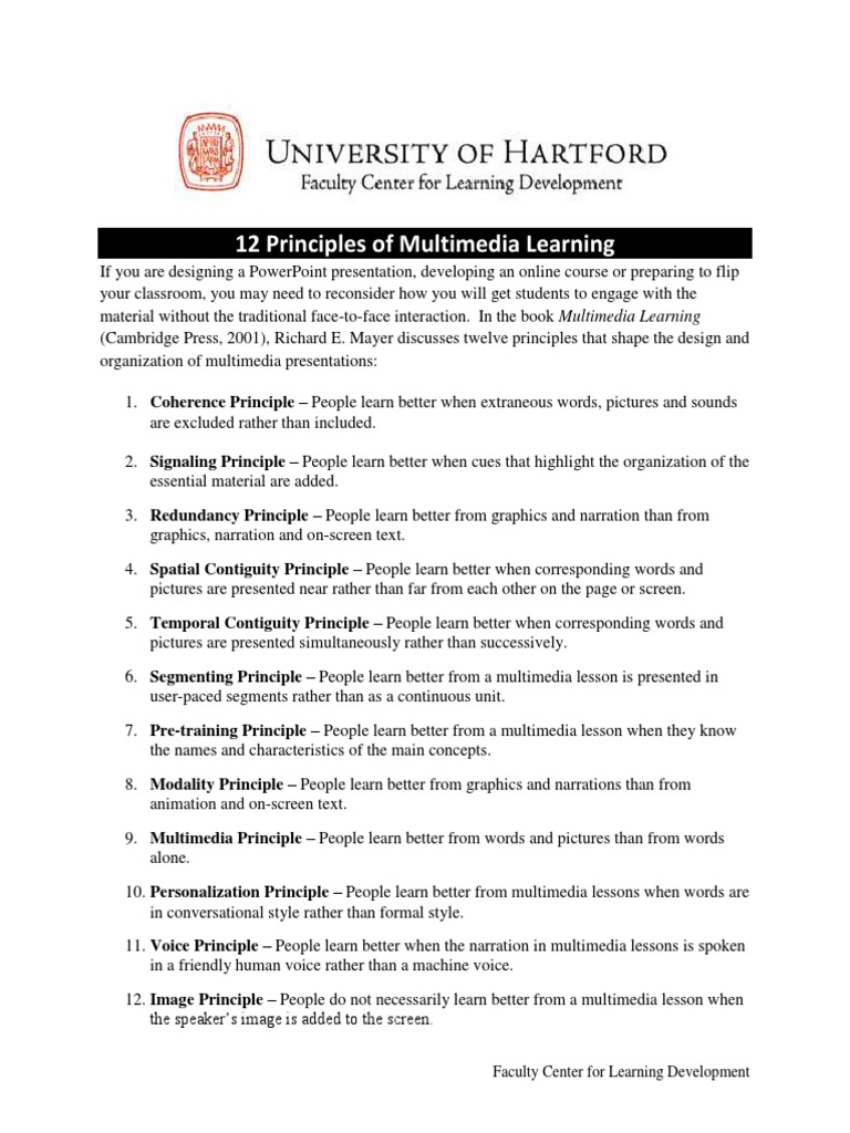 12 Principles Multimedia PDF | PDF