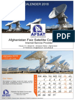 Calendar 2018 - Afghanistan Faiz Satellite Communication (AFSAT Communication) - Shamsi Calendar 1396 - 1397