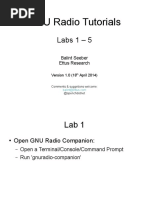 GNU Radio Tutorials: Labs 1 - 5