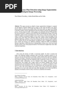 Vehicle License Plate Detection Using Image Segmentation and Morphological Image Processing