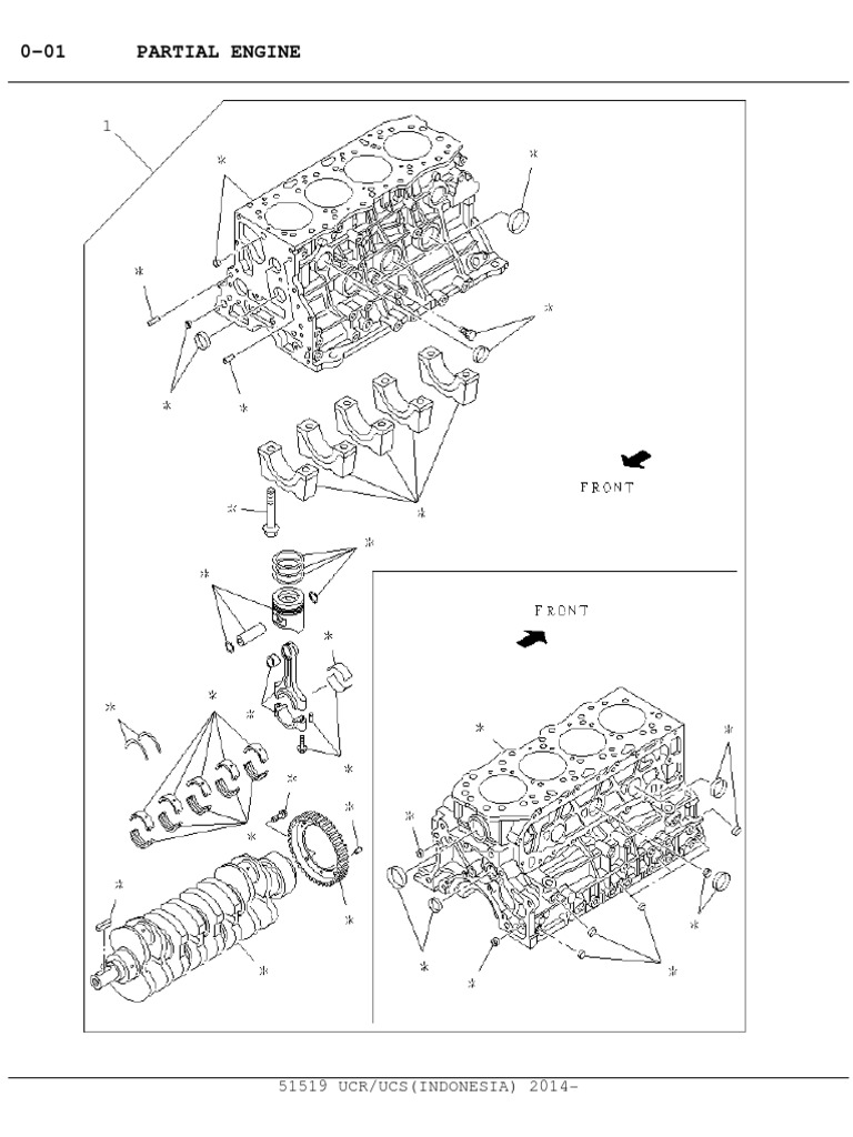 jltmvmacs1　マニュアル4点 New OEM 2012-2017 Isuzu D-Max 4JJ1 Engine Manual