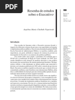  Resenha de estudos sobre o Executivo