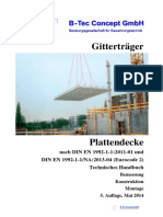 Gitterträger. Plattendecke. Nach DIN en - Und DIN en - NA - (Eurocode 2) Technisches Handbuch