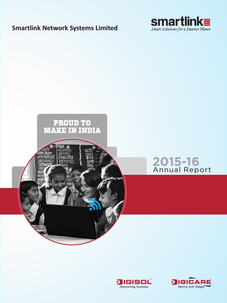 Smartlink Annual Report 2015-16-25june2016 1 | PDF | Wireless Lan ...