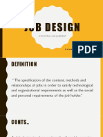 Job Design: Industrial Management