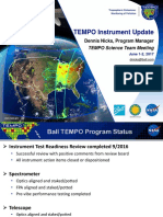 TEMPO Instrument Update: Dennis Nicks, Program Manager
