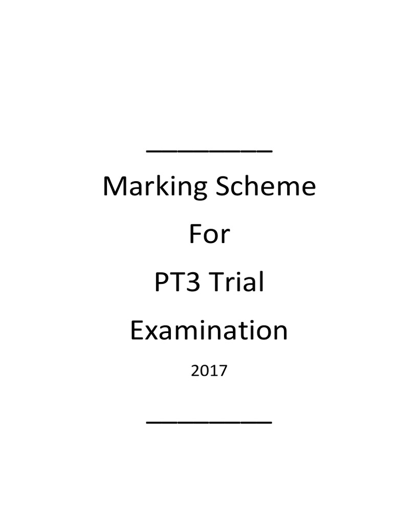 Answer Scheme Trial Eng PT3 Muar District 2017 | PDF | Rubric (Academic ...