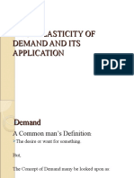 Price Elasticity of Demand and Its Application