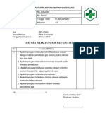 Daftar Tilik Pencabutan Gigi Sulung