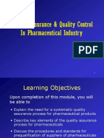 Quality Assurance & Quality Control in Pharmaceutical Industry