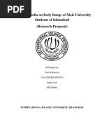 Effects of Media On Body Image of Male University Students of Islamabad (Research Proposal)