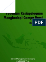 Pedoman Kesiapsiagaan Menghadapi Gempa Bumi - Buku Saku