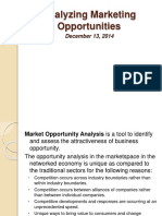 Analyzing Marketing Opportunities: December 13, 2014