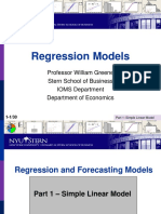 Regression Models Greene Stern Business IOMS Economics