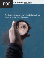 Bullying Report - Ending The Torment: Tackling Bullying From The Schoolyard To Cyberspace