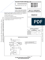 MC12015 MC12016 MC12017 Dual Modulus Prescaler: Archived by Freescale Semiconductor, Inc. 2005