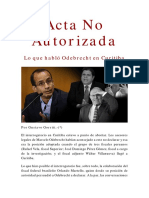 Caso Lava Jato: Acta No Autorizada, Interrogatorio Odebrecht