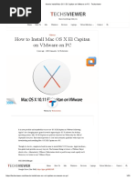 How To Install Mac OS X El Capitan On VMware On PC - Techsviewer