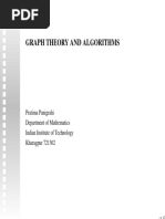 Graph Theory and Algorithms: Pratima Panigrahi Department of Mathematics Indian Institute of Technology Kharagpur 721302