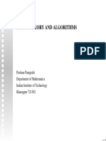 Graph Theory and Algorithms: Pratima Panigrahi Department of Mathematics Indian Institute of Technology Kharagpur 721302