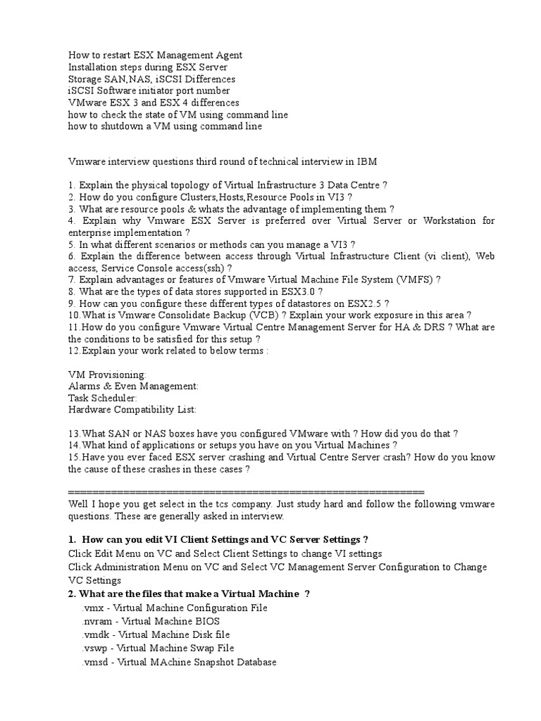 Tcs vmware interview questions1 pdf hyper v remote desktop services
