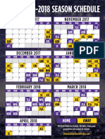 Solar Bears 2017-18 Schedule