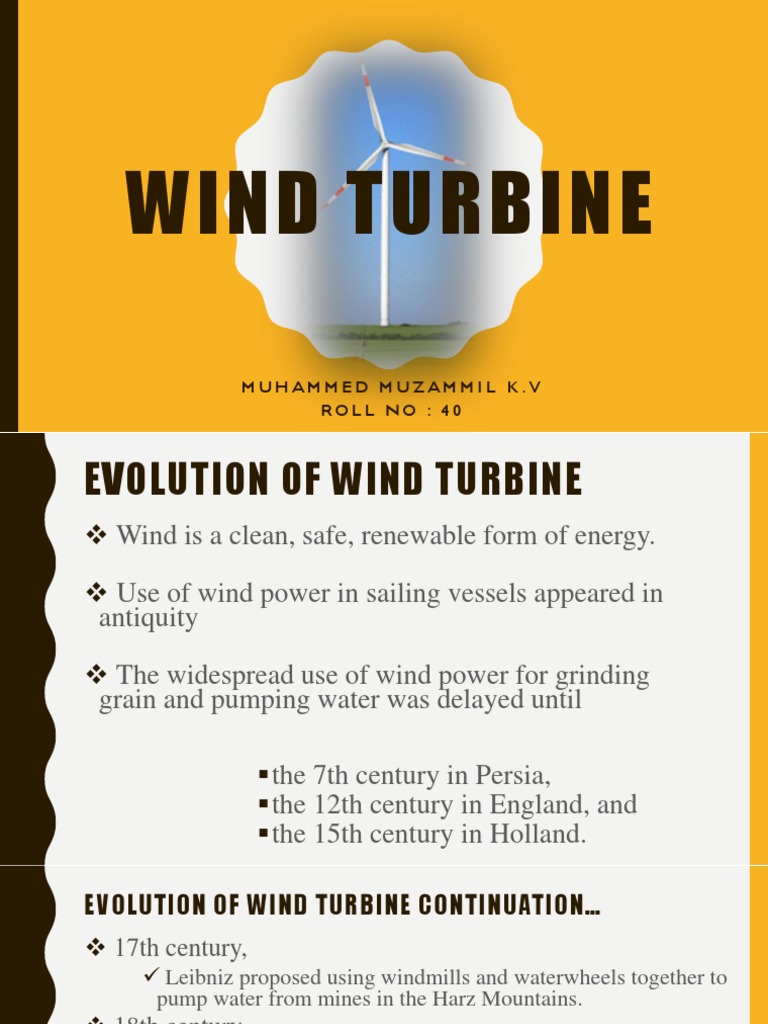 Evolution and Types of Wind Turbines | PDF | Wind Turbine | Wind Power