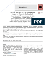 Safety of Tranexamic Acid in Pediatric Cardiac Surgery