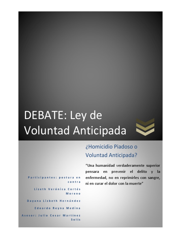 Ley de Voluntad Anticipada: Un análisis de la legislación mexicana